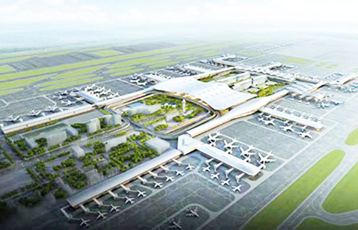 杭州蕭山機(jī)場(chǎng)三期T4航站樓主機(jī)房安裝金諾水泵減震器案例！